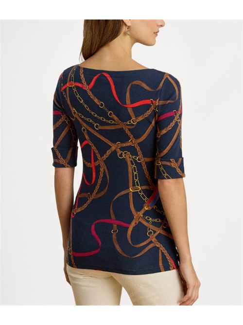 T-shirt Judy Mid LAUREN RALPH LAUREN | JUDY-MID SLEEVE.NAVY MULTI